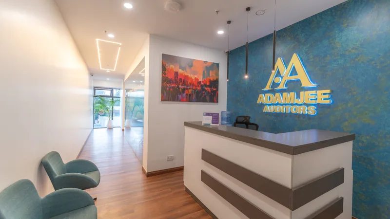 Adamjee Auditors reception on the 1st floor of the Le’Mac Building, Westlands