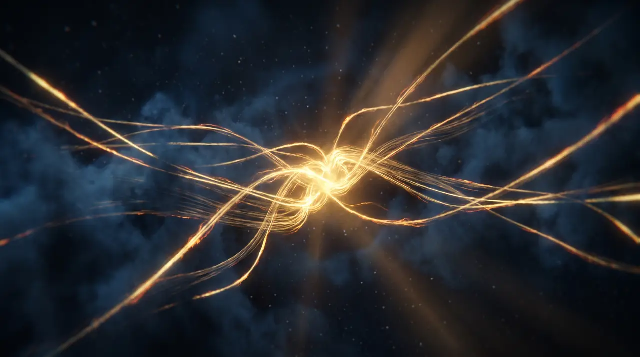 Golden threads converging
