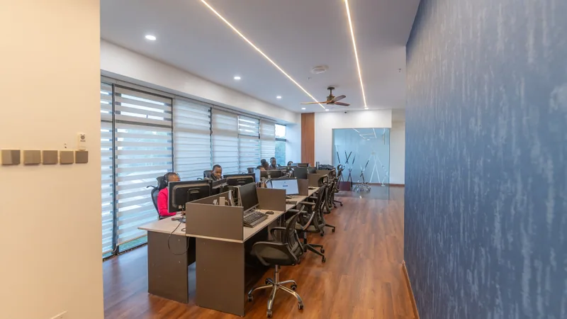The audit and accounting floor at the Adamjee Auditors Nairobi office