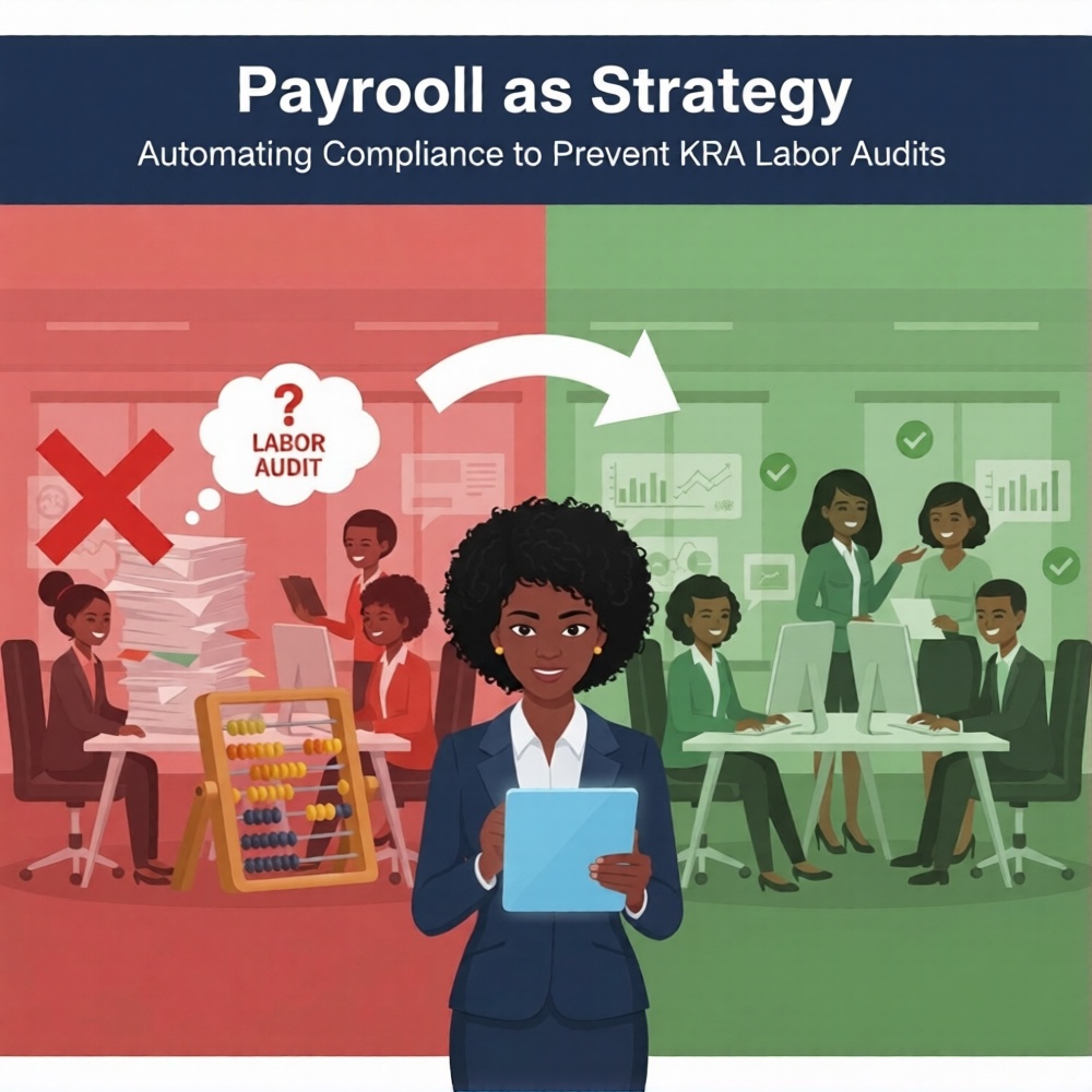 Read more about the article Payroll as a Strategy: Automating Compliance to Prevent KRA Labor Audits.