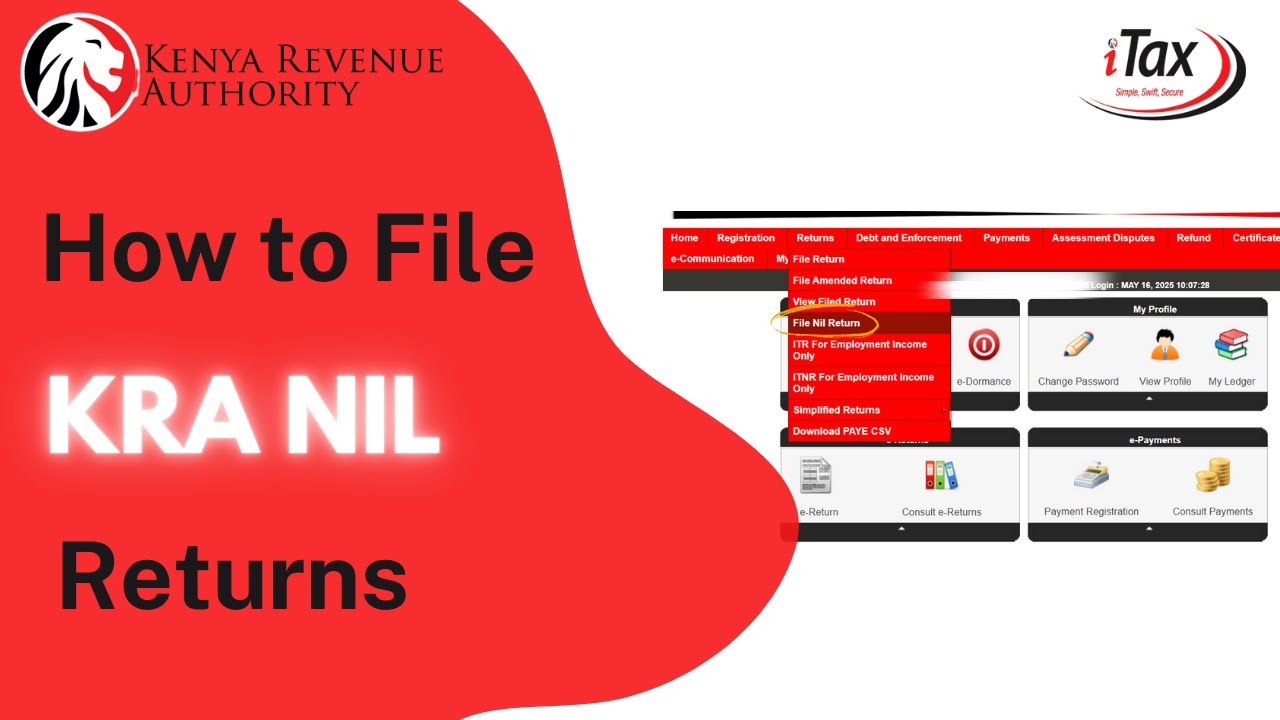 Read more about the article File KRA Nil Returns Online: 2-Minute Guide for Dormant Firms | Adamjee Auditors