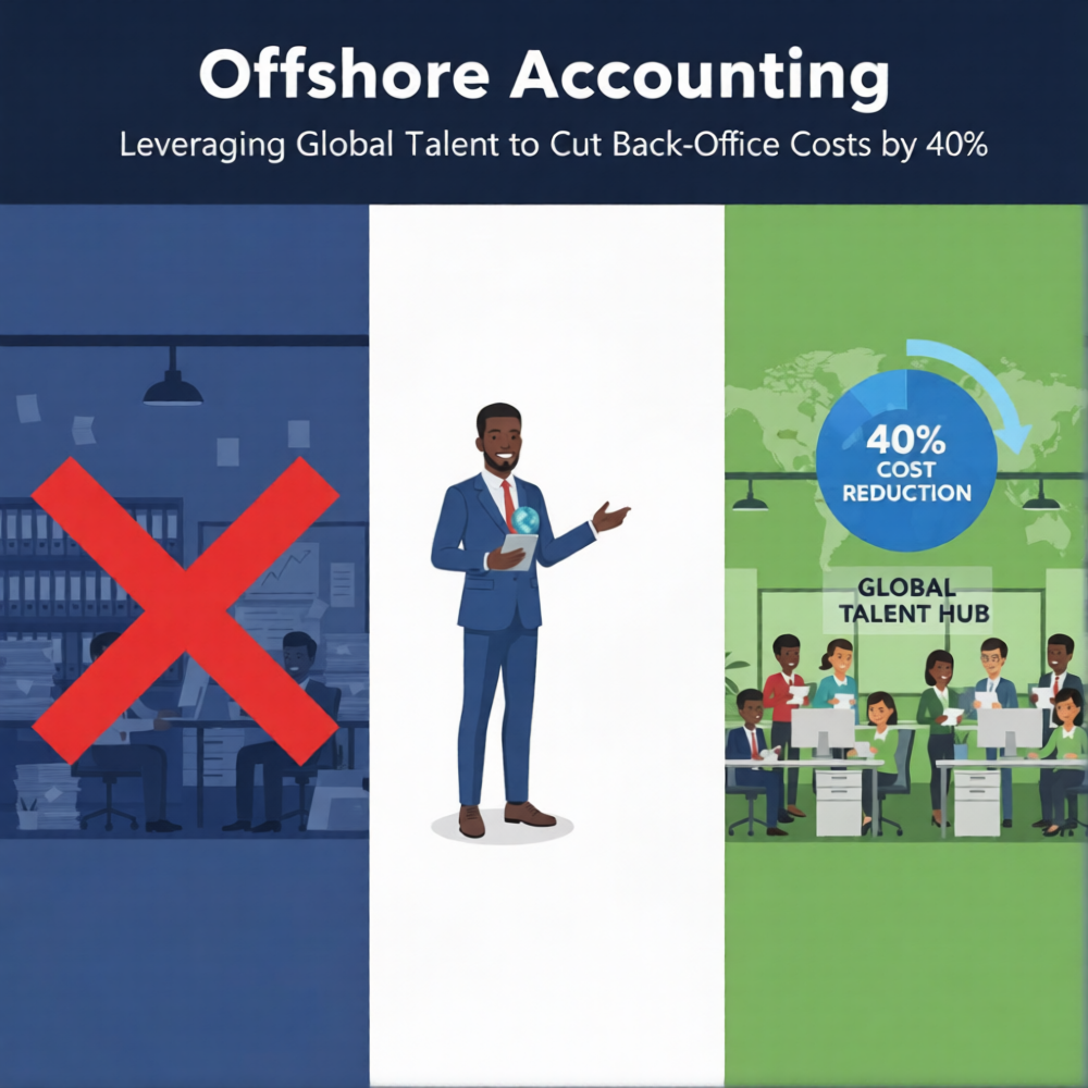 Read more about the article Offshore Accounting: Leveraging Global Talent to Cut Back-Office Costs by 40%.