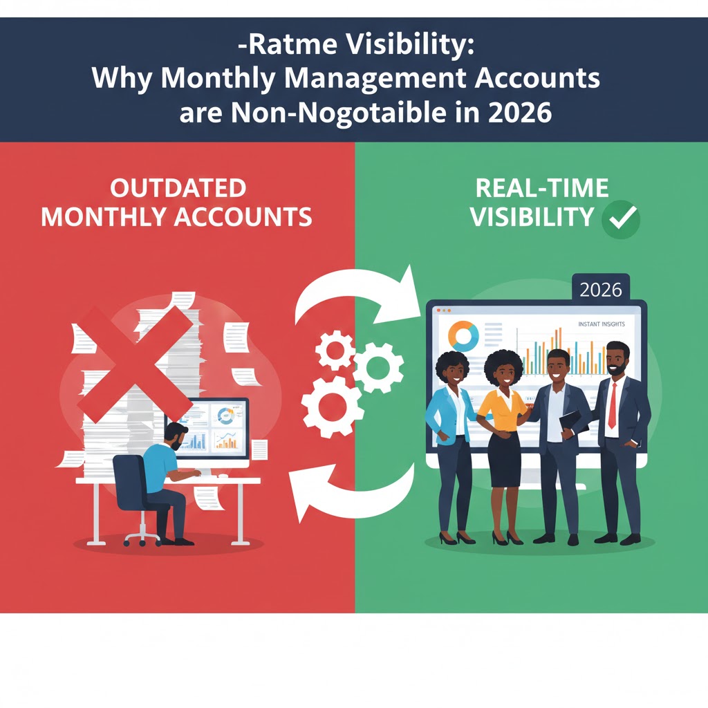 Read more about the article Real-Time Visibility: Why Monthly Management Accounts are Non-Negotiable in 2026.
