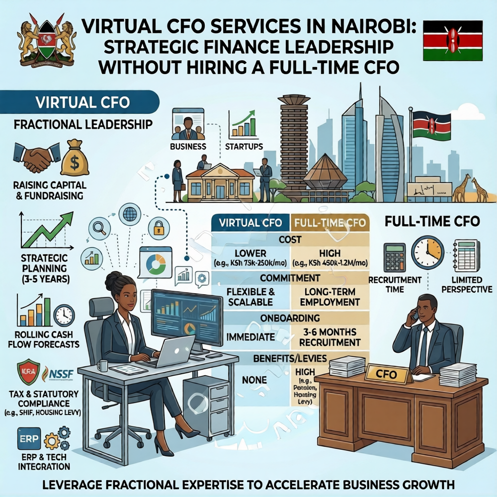 Read more about the article Virtual CFO Services in Nairobi: Strategic Finance Leadership Without Hiring a Full-Time CFO