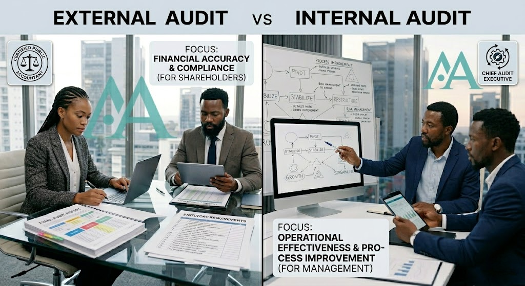 external vs internal audit