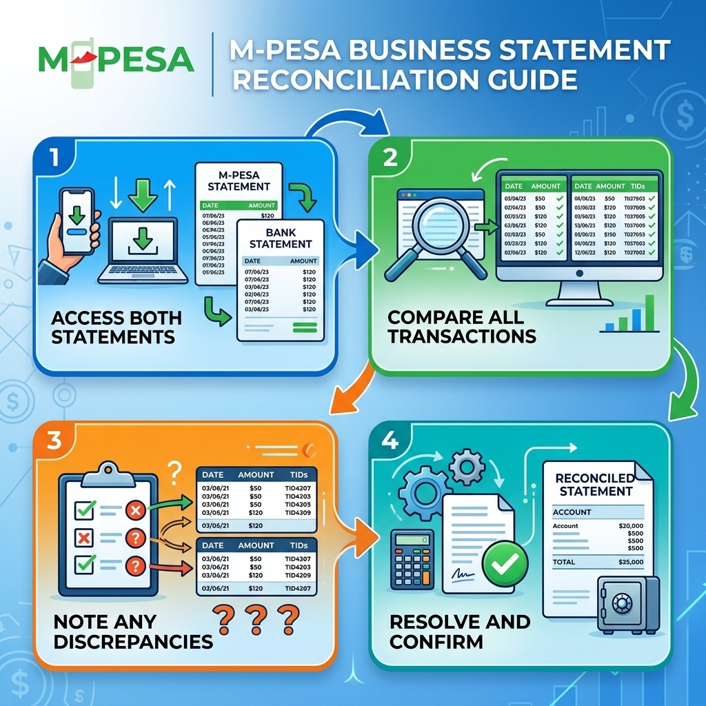 Read more about the article Reconciling M-Pesa Business Statements with Accounting Records