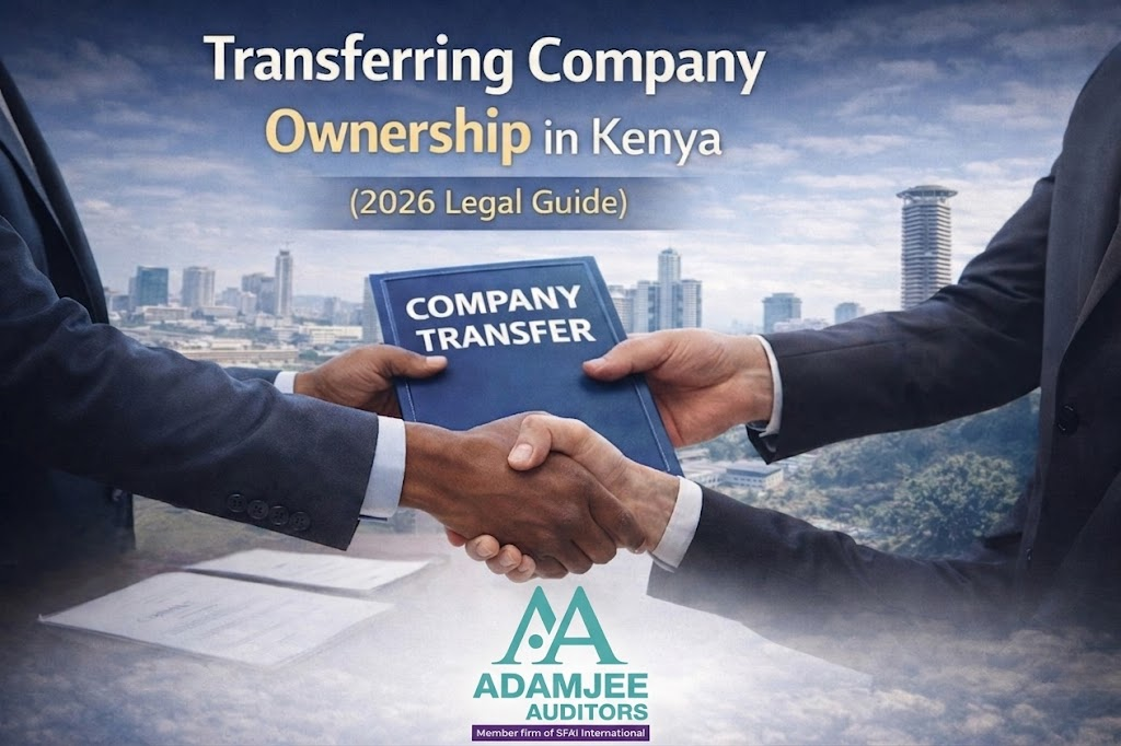 Read more about the article Transfer Company Shares Kenya: Legal Guide to Share Transfers, Stamp Duty & BRS Compliance | Adamjee Auditors